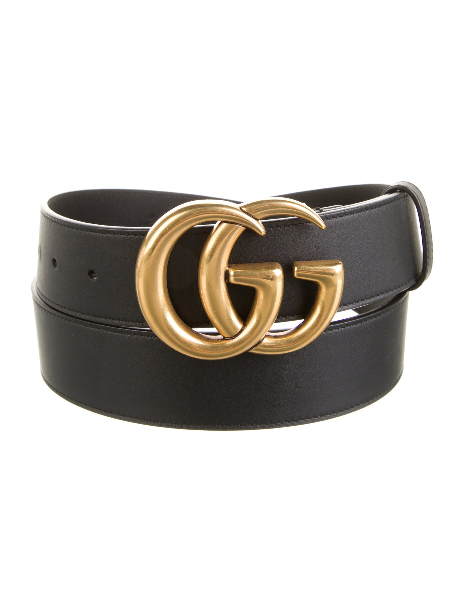Gucci GG Logo Leather Belt