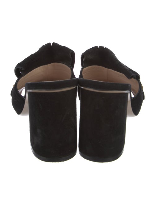Gucci Double G Logo Suede Slides