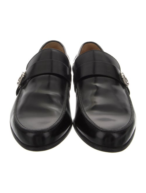Gucci Interlocking G Logo Leather Dress Loafers
