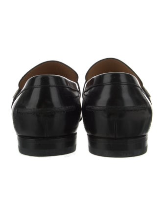 Gucci Interlocking G Logo Leather Dress Loafers