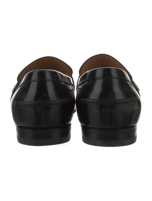 Gucci Interlocking G Logo Leather Dress Loafers