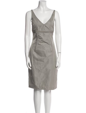 Gucci V-Neck Knee-Length Dress