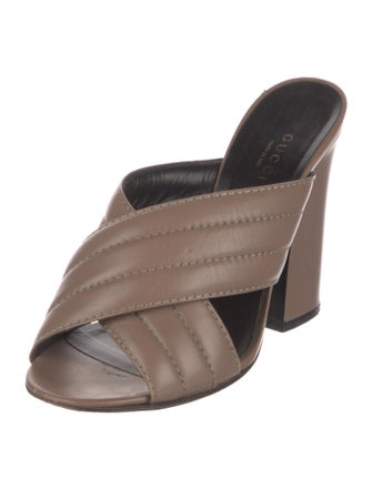 Gucci Leather Slides