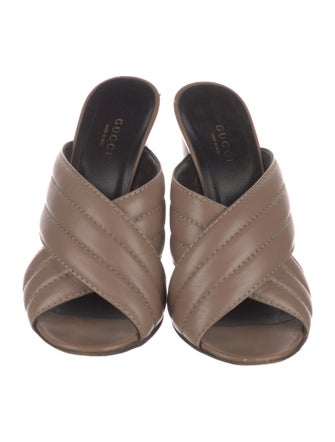 Gucci Leather Slides