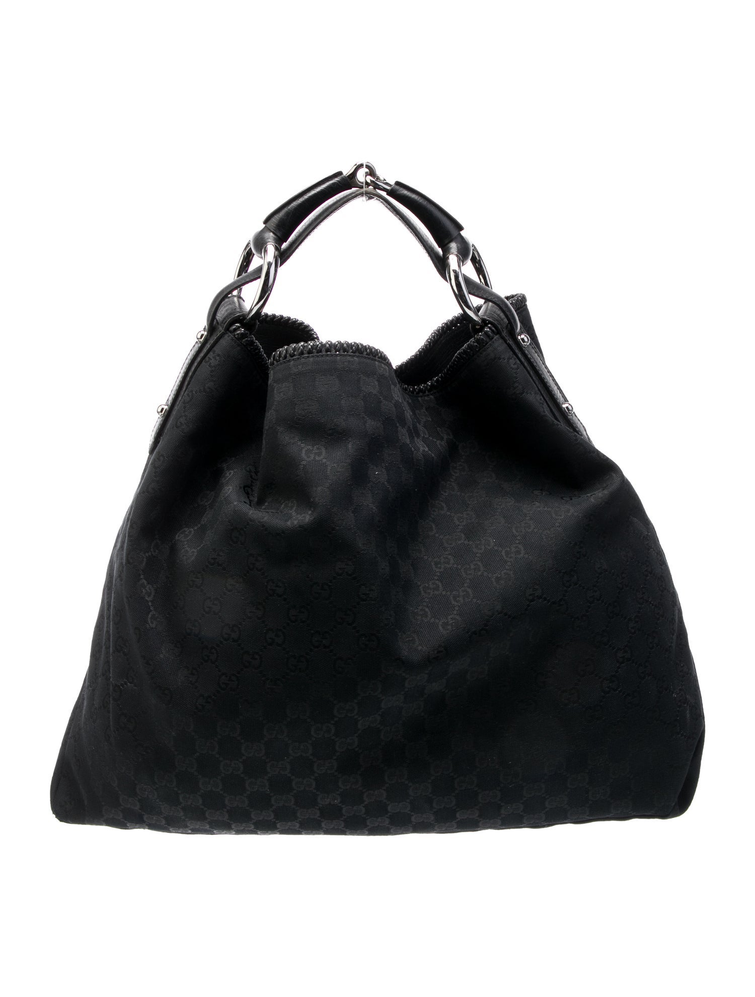 Gucci GG Canvas Horsebit Hobo Large