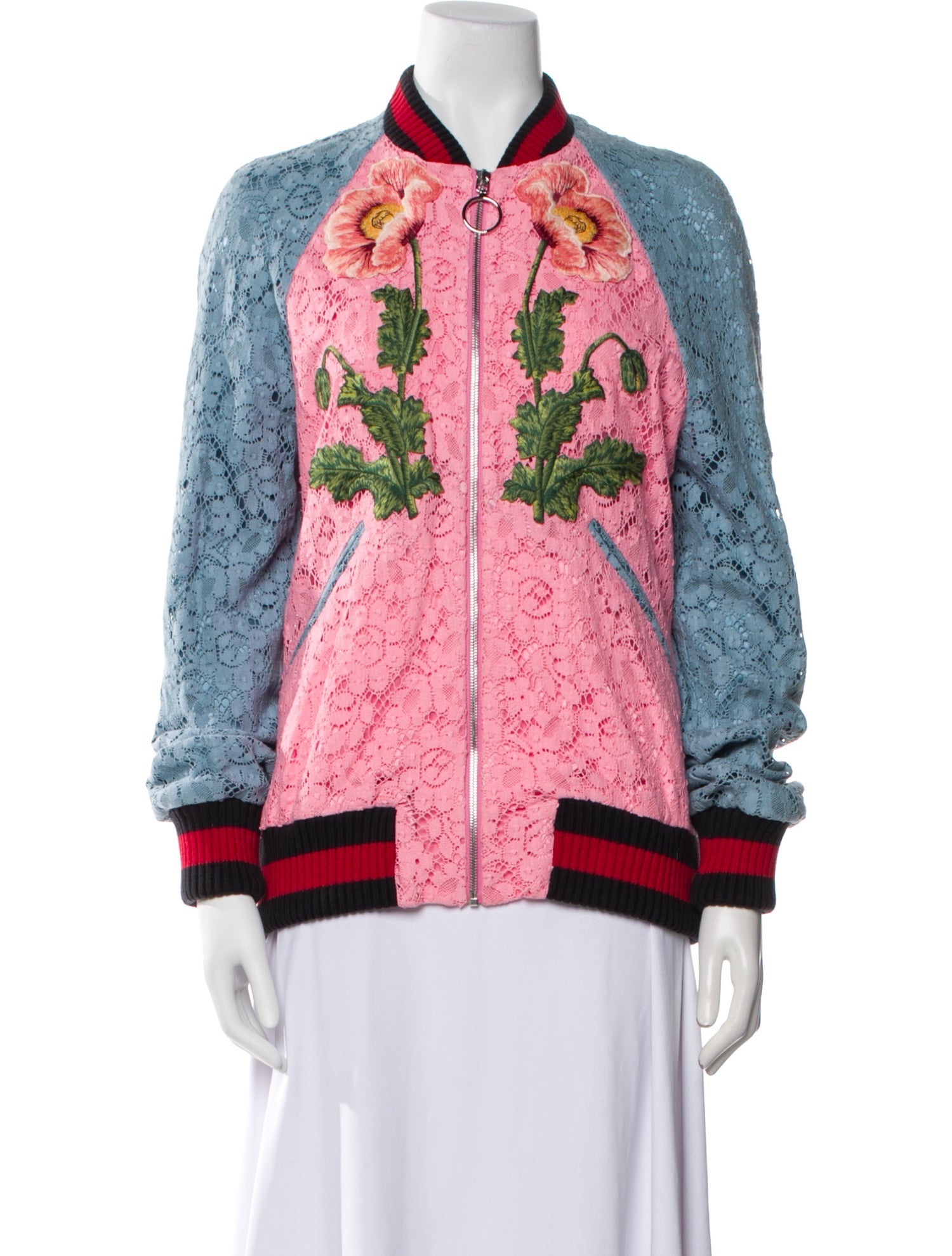 Gucci 2017 Floral Print Bomber Jacket