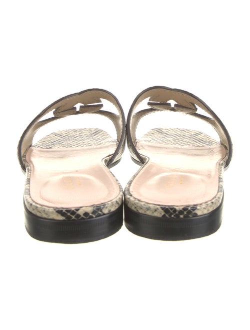 Gucci Interlocking G Logo Leather Slides