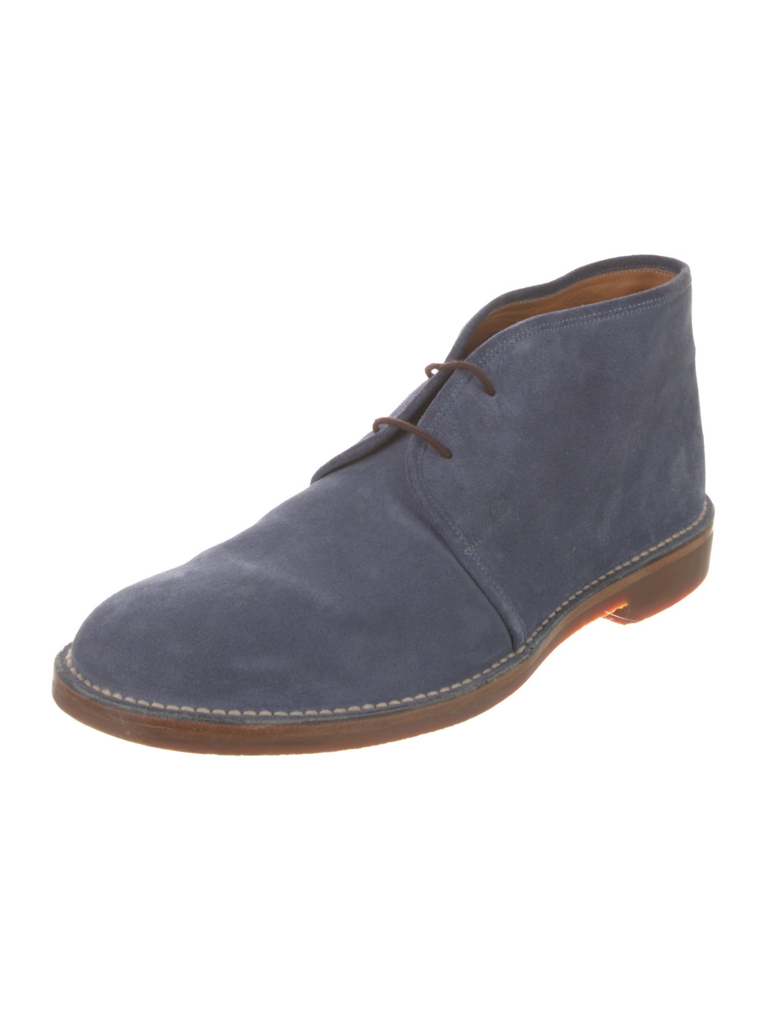Gucci Interlocking G Logo Suede Lace-Up Boots