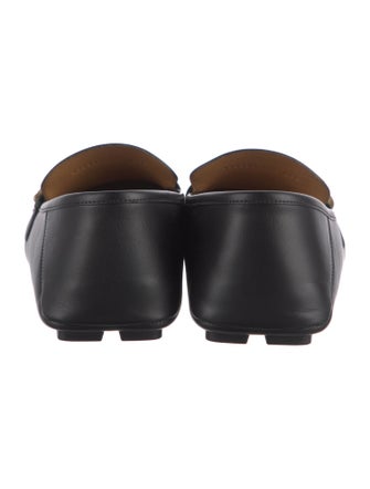 Gucci Web Accent Leather Drivers