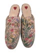 Gucci Horsebit Accent Floral Print Mules