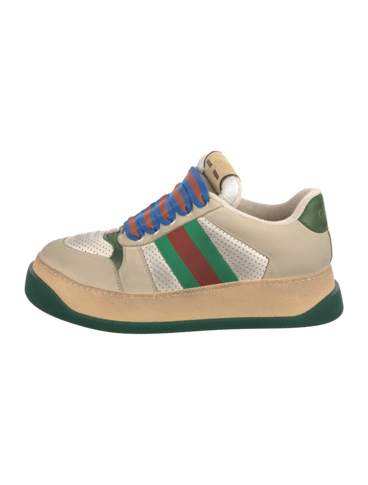 Gucci Web Accent Suede Sneakers w/ Tags