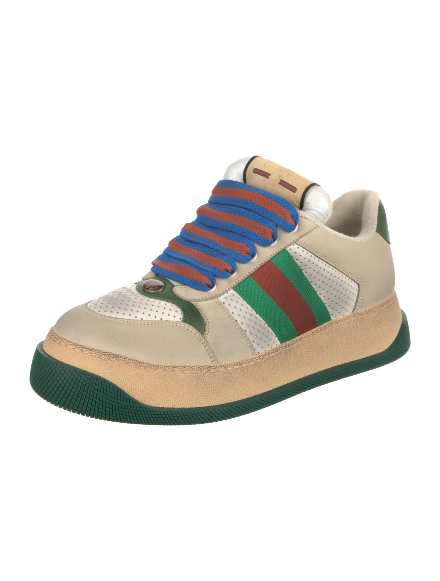 Gucci Web Accent Suede Sneakers w/ Tags