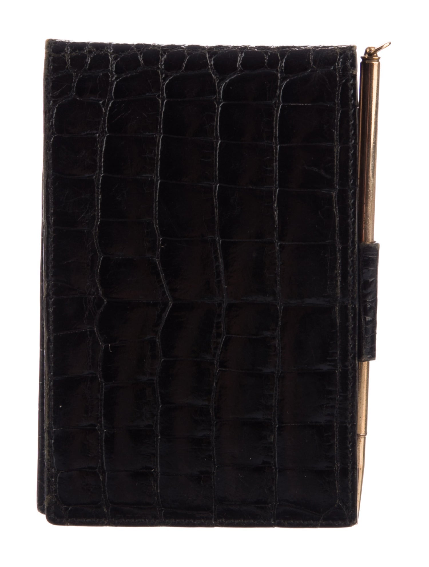 Gucci Crocodile Embossed Notepad Holder
