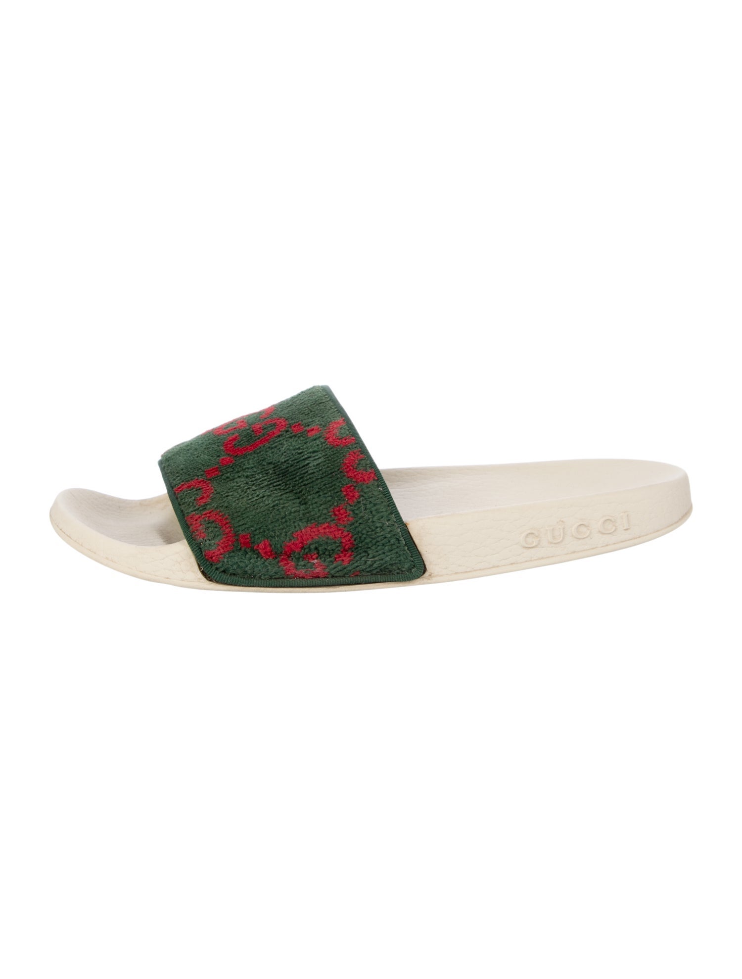 Gucci GG Logo Velvet Slides