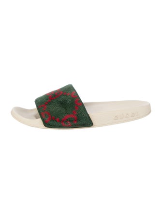 Gucci GG Logo Velvet Slides