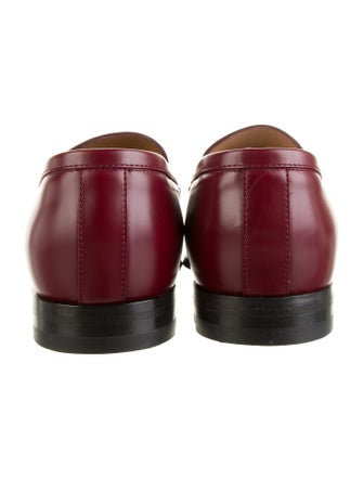 Gucci Horsebit Accent Leather Dress Loafers
