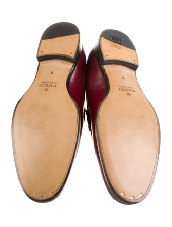 Gucci Horsebit Accent Leather Dress Loafers
