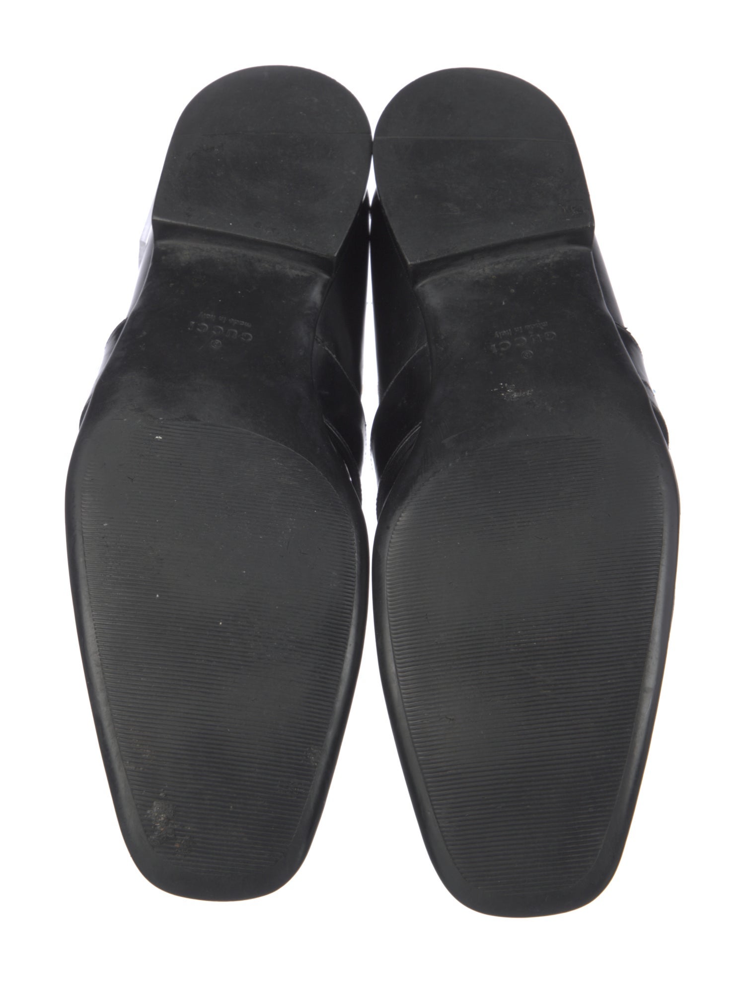 Gucci Interlocking G Logo Leather Loafers