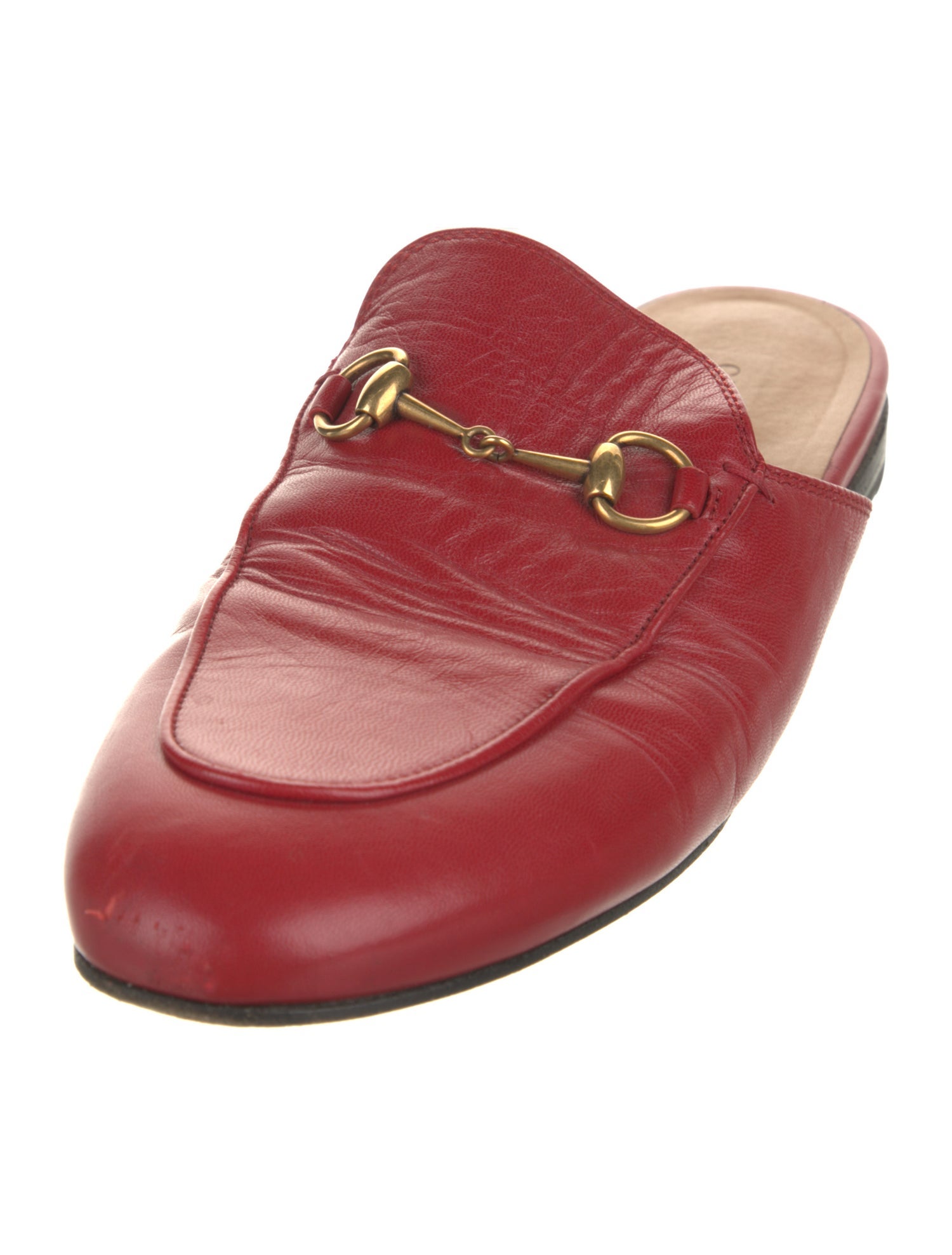 Gucci Horsebit Accent Leather Mules