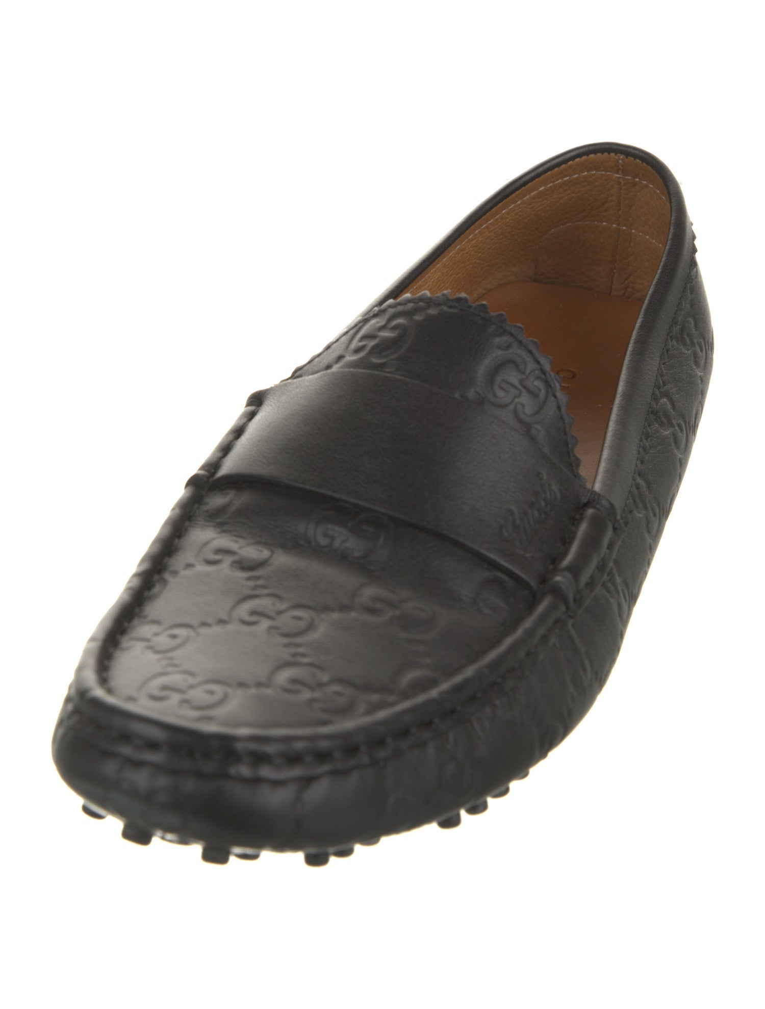 Gucci Horsebit Accent Leather Loafers