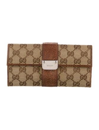 Gucci GG Canvas Canvas Continental Wallet
