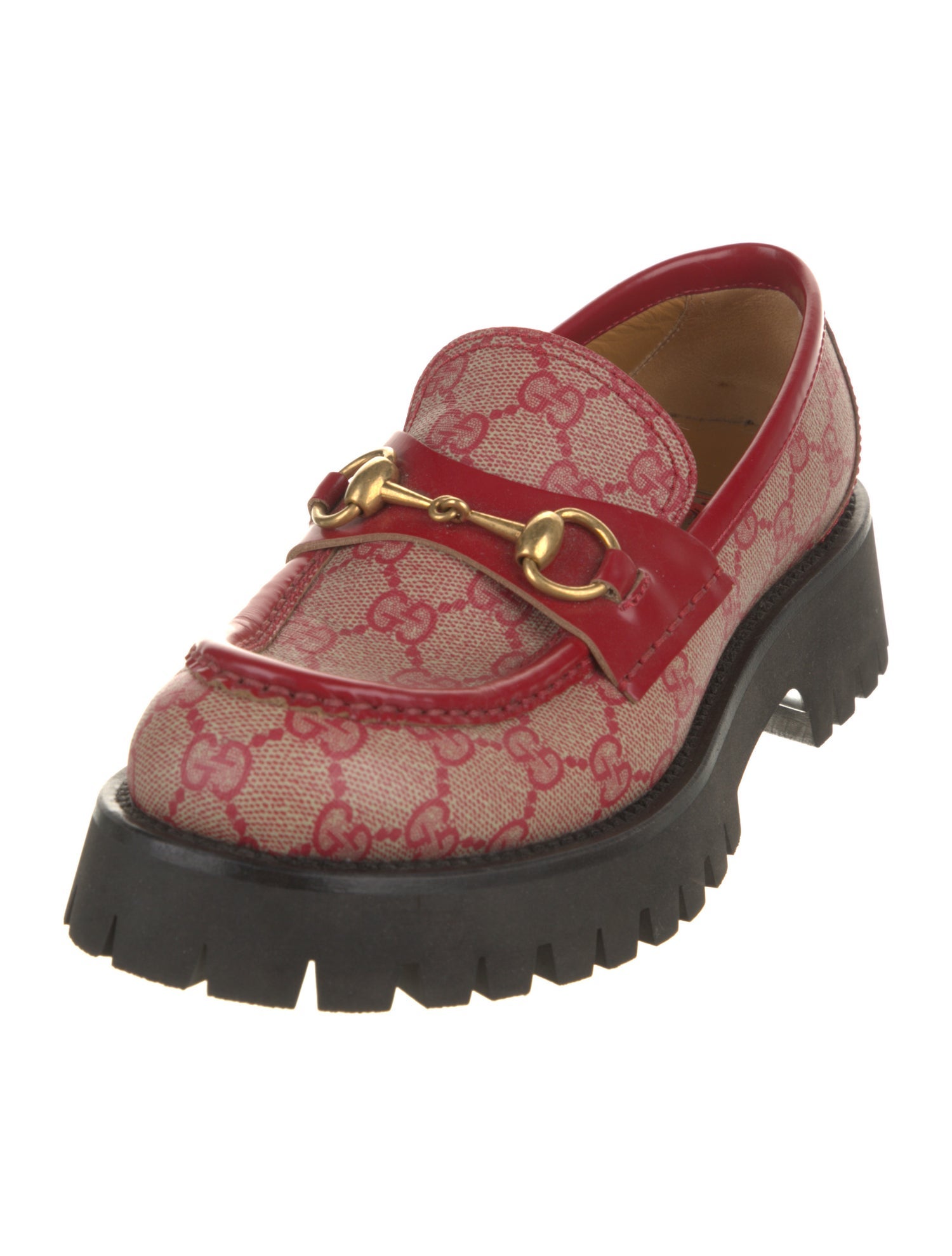 Gucci Dans Le Vert GG Supreme Loafers