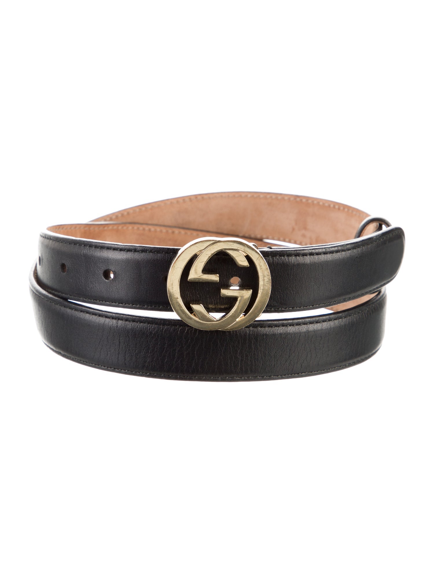 Gucci Interlocking G Logo Skinny Belt