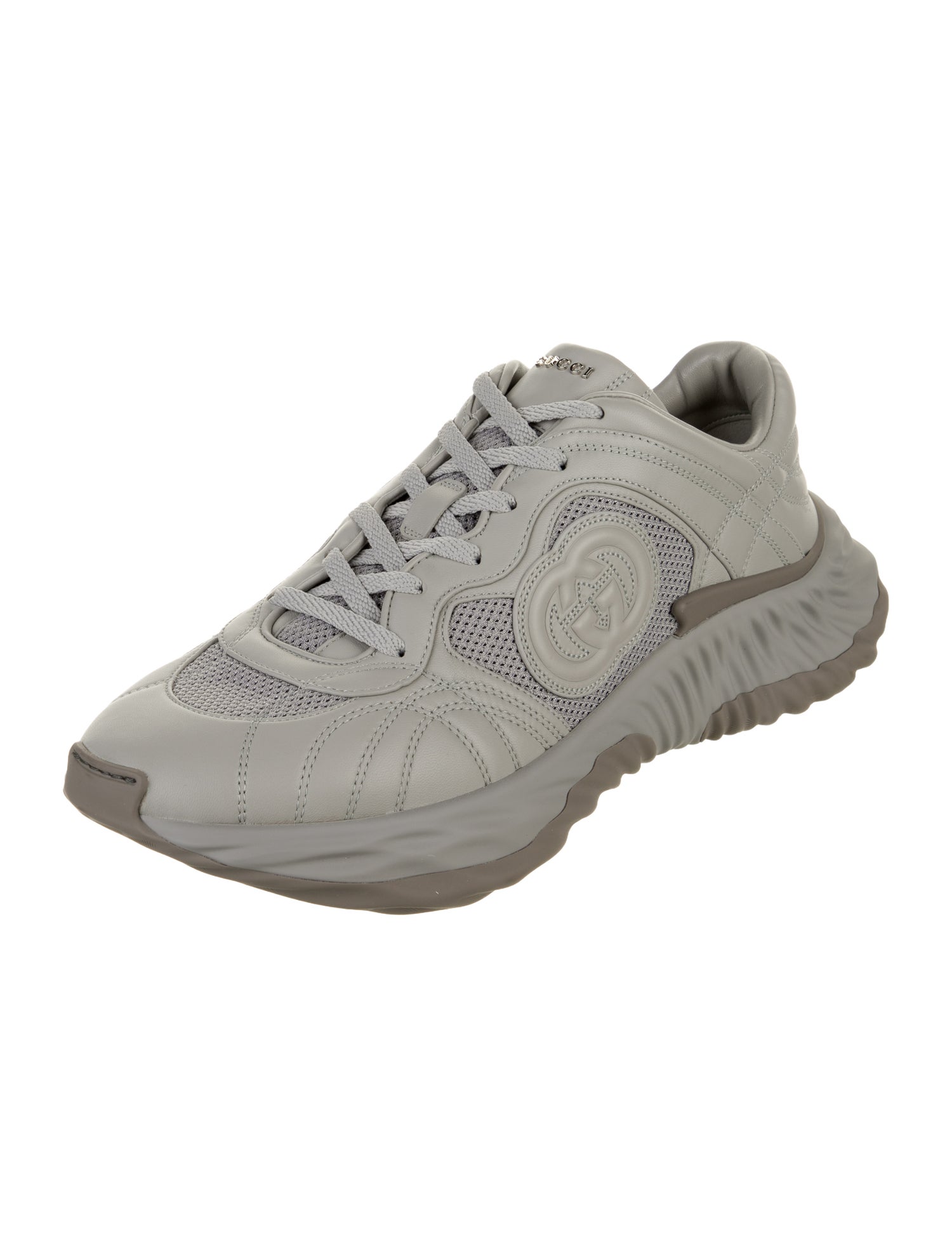 Gucci Interlocking G Logo Leather Athletic Sneakers w/ Tags