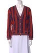 Gucci 2019 Gucci Horsebit Chain Striped Cardigan Sweater