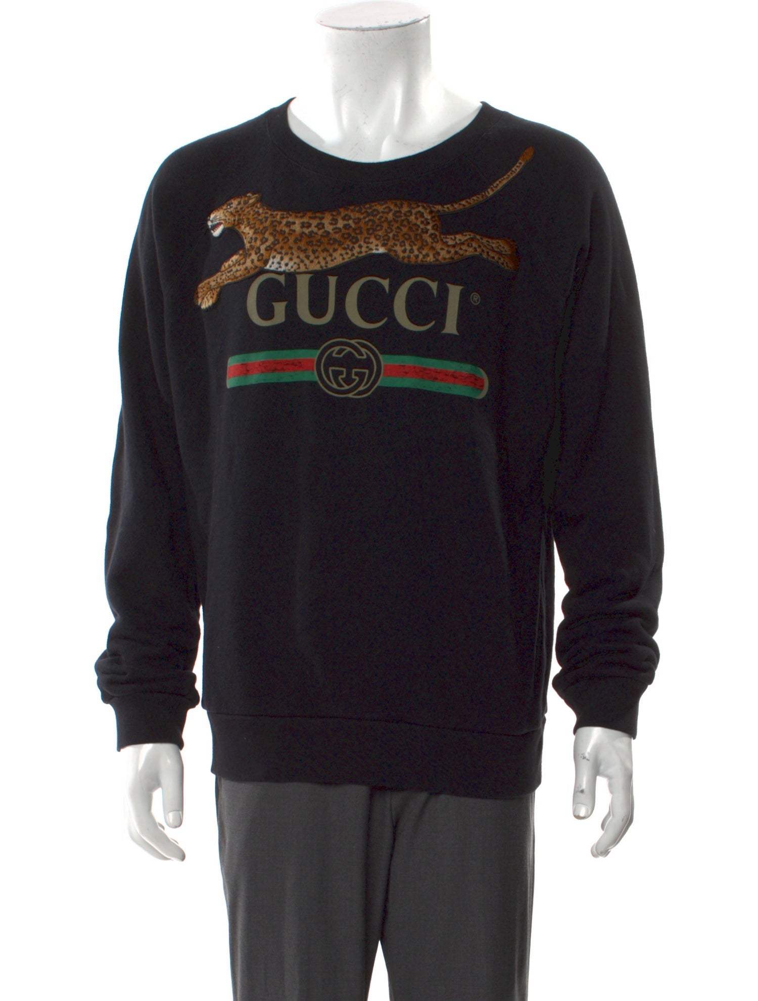 Gucci Web Accent Crew Neck Sweatshirt