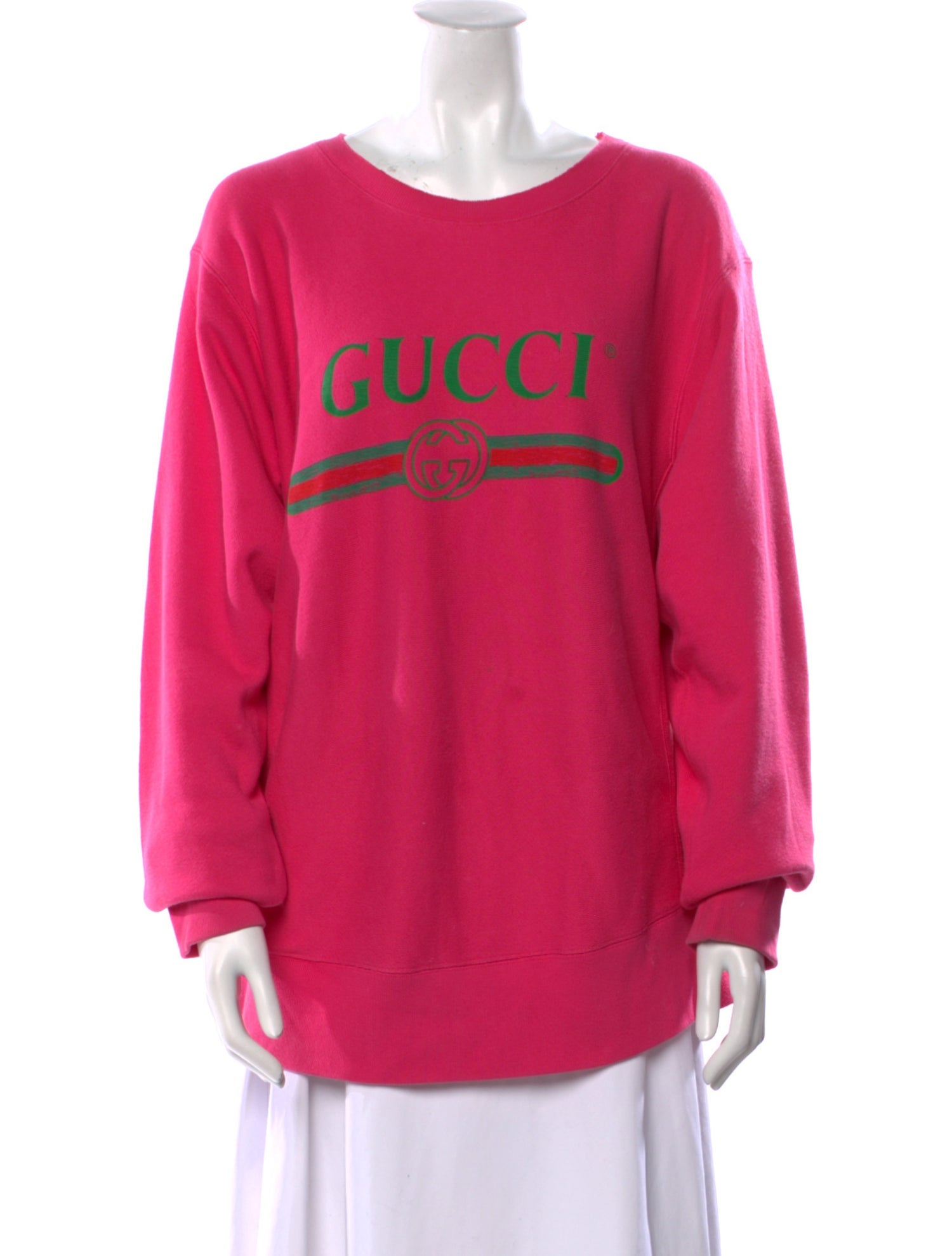 Gucci Graphic Print Crew Neck Sweatshirt