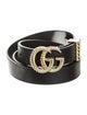 Gucci Running GG Logo Leather Belt