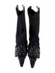Gucci Nylon Crystal Embellishments Western Boots