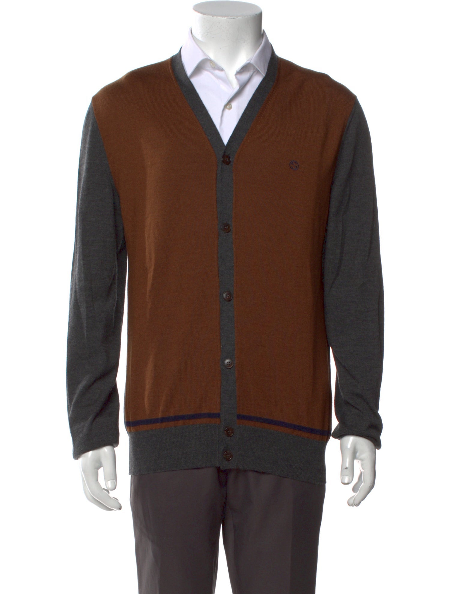 Gucci Interlocking G Logo Wool Cardigan