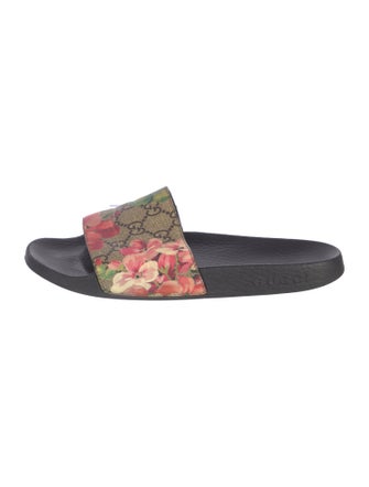Gucci Blooms Print Slides