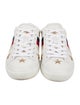 Gucci Web Accent Leather Sneakers