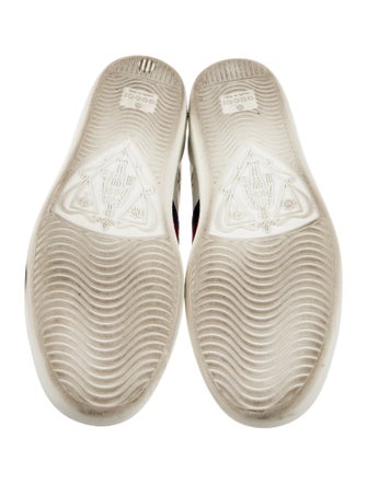 Gucci Web Accent Leather Sneakers