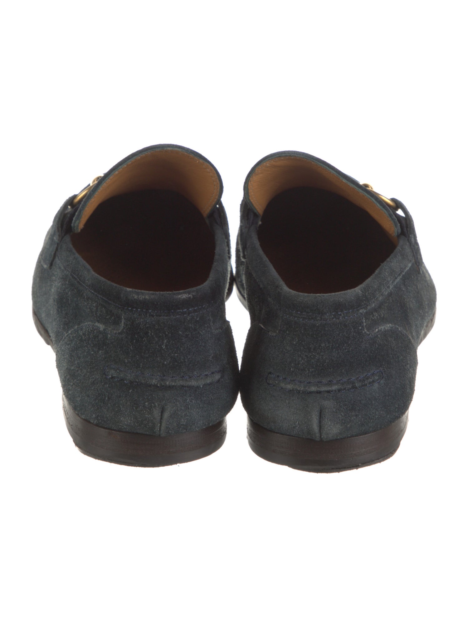 Gucci Horsebit Accent Suede Loafers