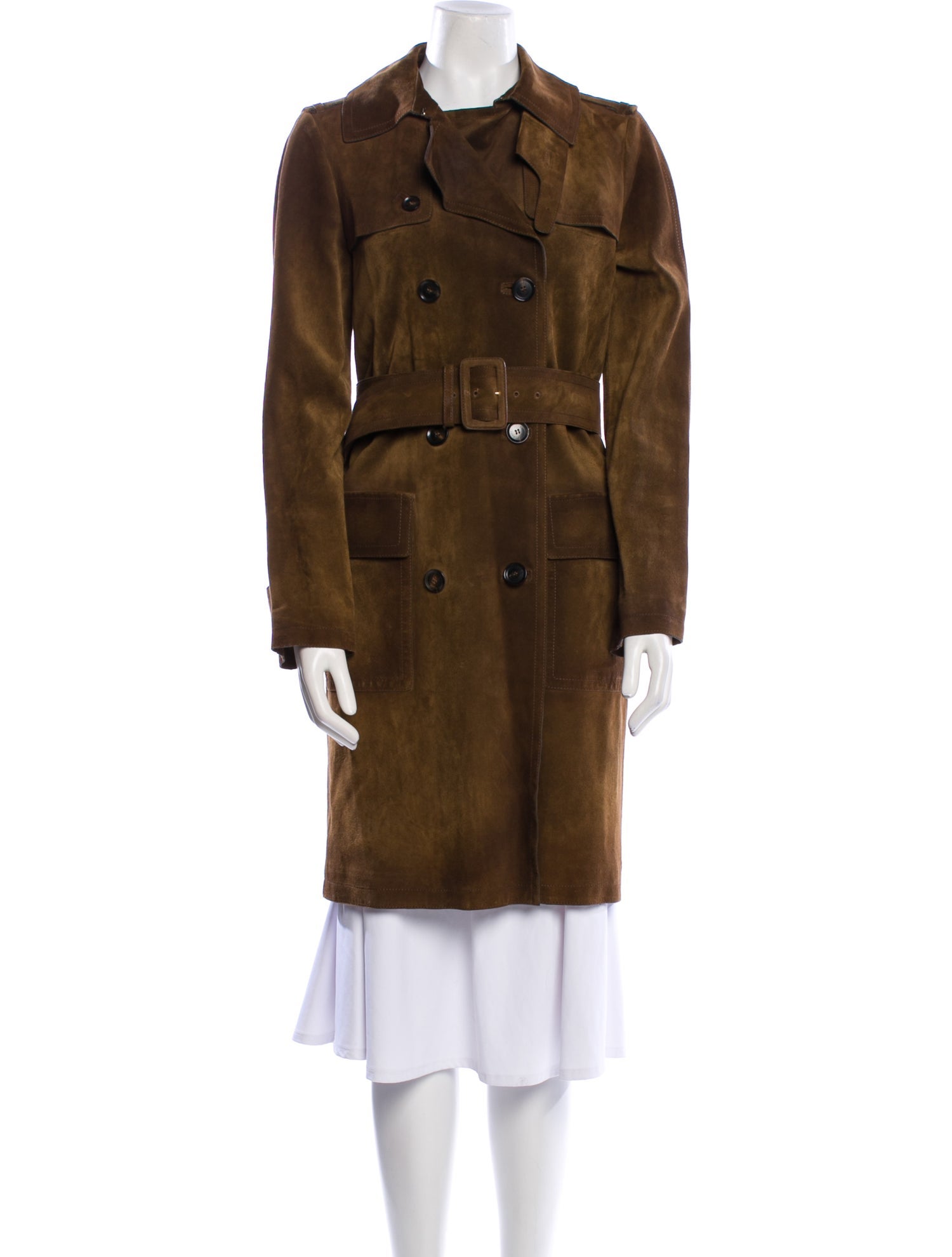 Gucci Leather Trench Coat