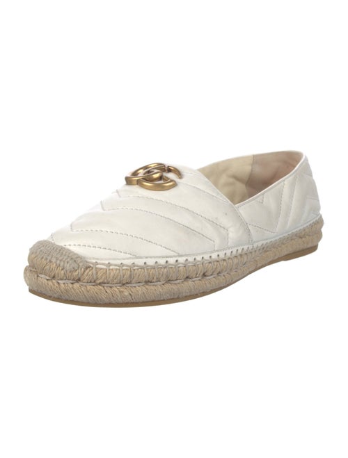 Gucci Quilted Pattern Leather Espadrilles