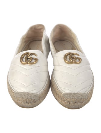 Gucci Quilted Pattern Leather Espadrilles