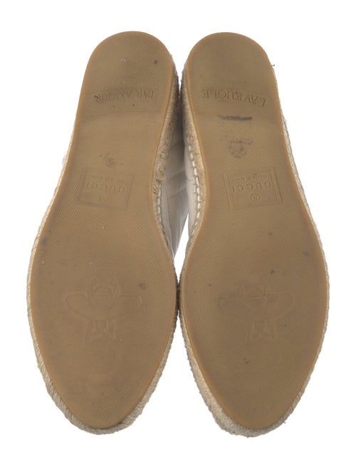 Gucci Quilted Pattern Leather Espadrilles