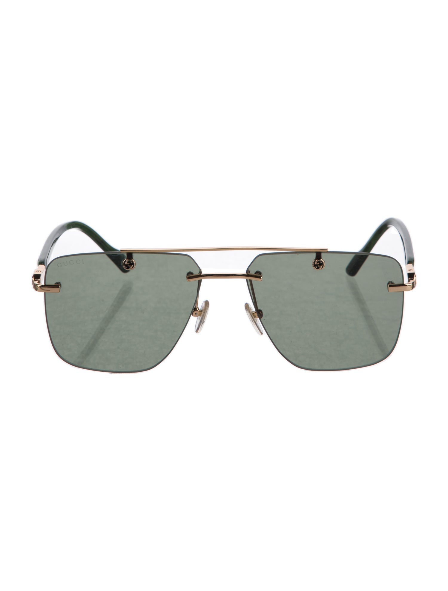 Gucci Interlocking G Logo Aviator Sunglasses