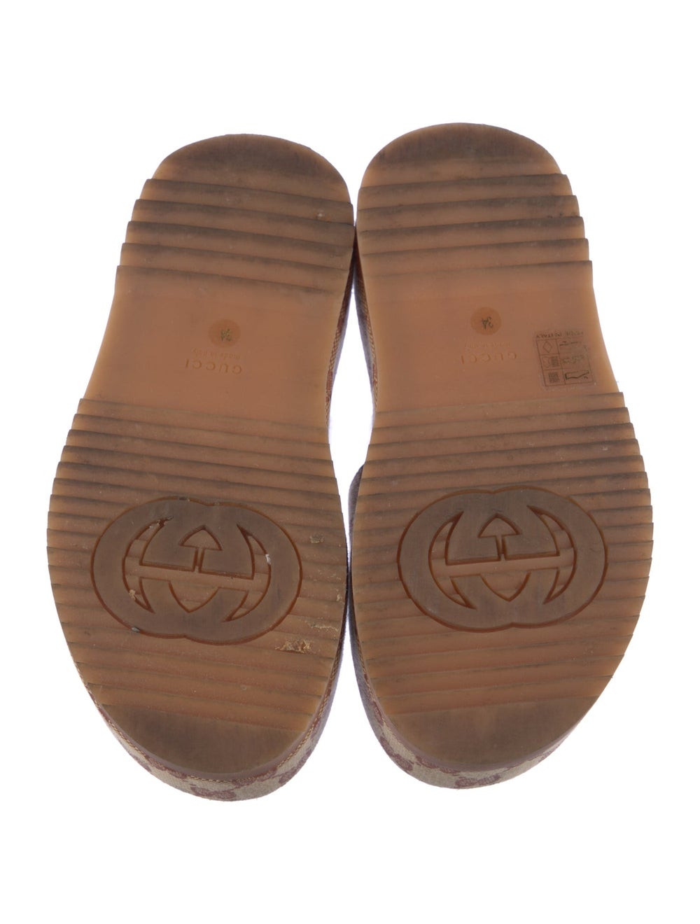 Gucci Canvas Slides Neutrals GG Canvas Platform - image 5