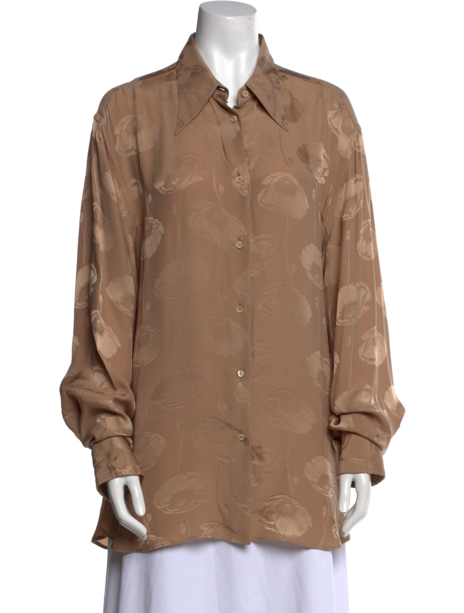 Gucci 2019 Silk Button-Up Top