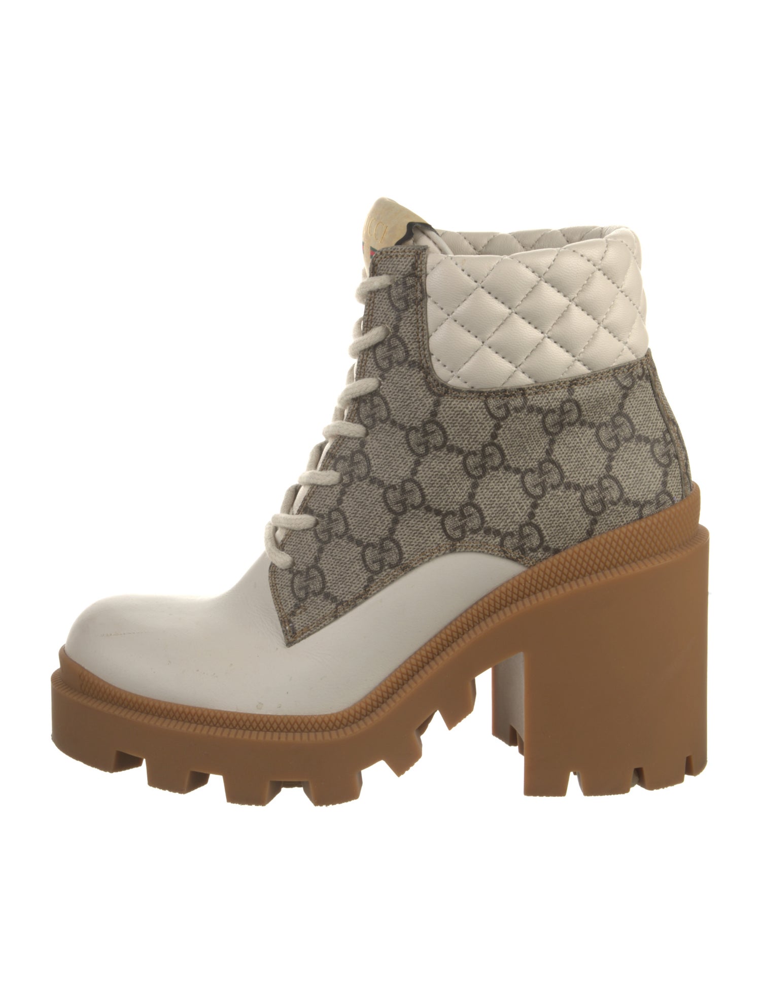 Gucci GG Supreme Combat Boots
