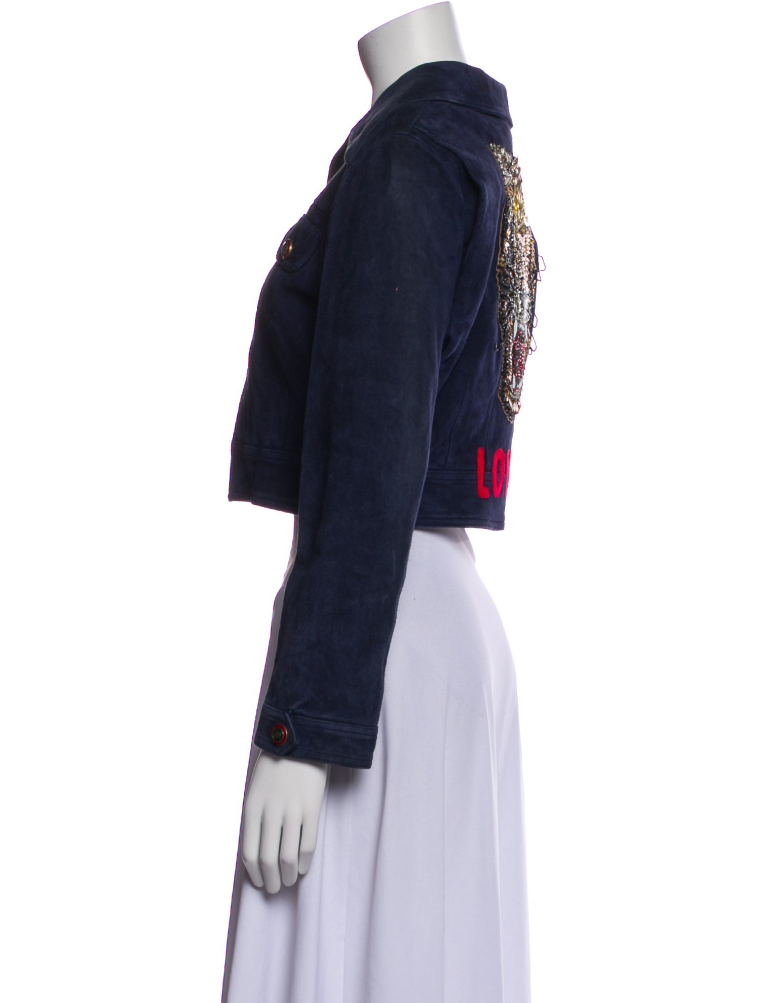 Gucci Leather Denim Jacket w/ Tags