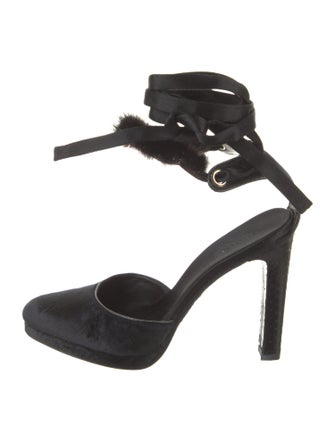 Gucci Velvet D'Orsay Pumps