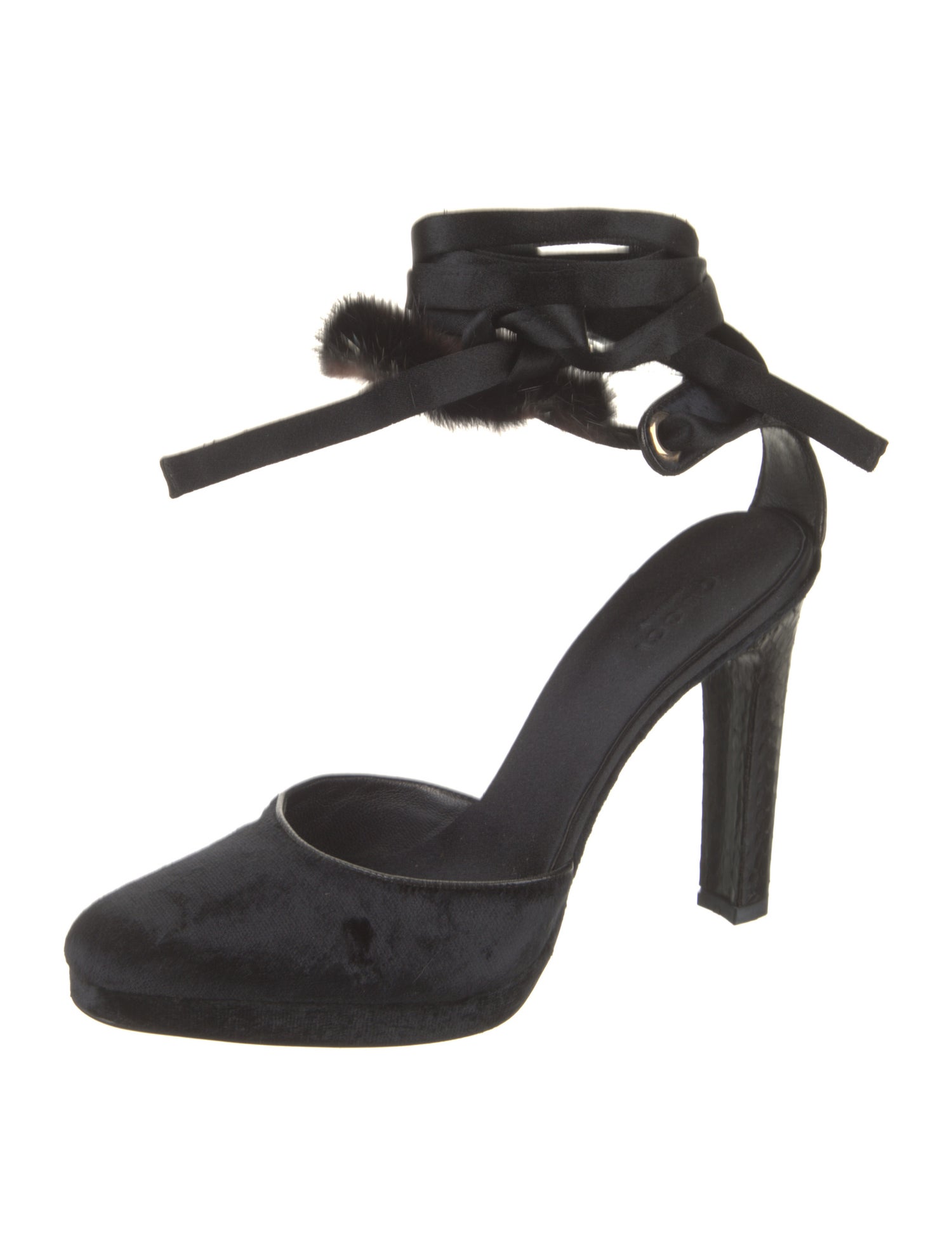 Gucci Velvet D'Orsay Pumps