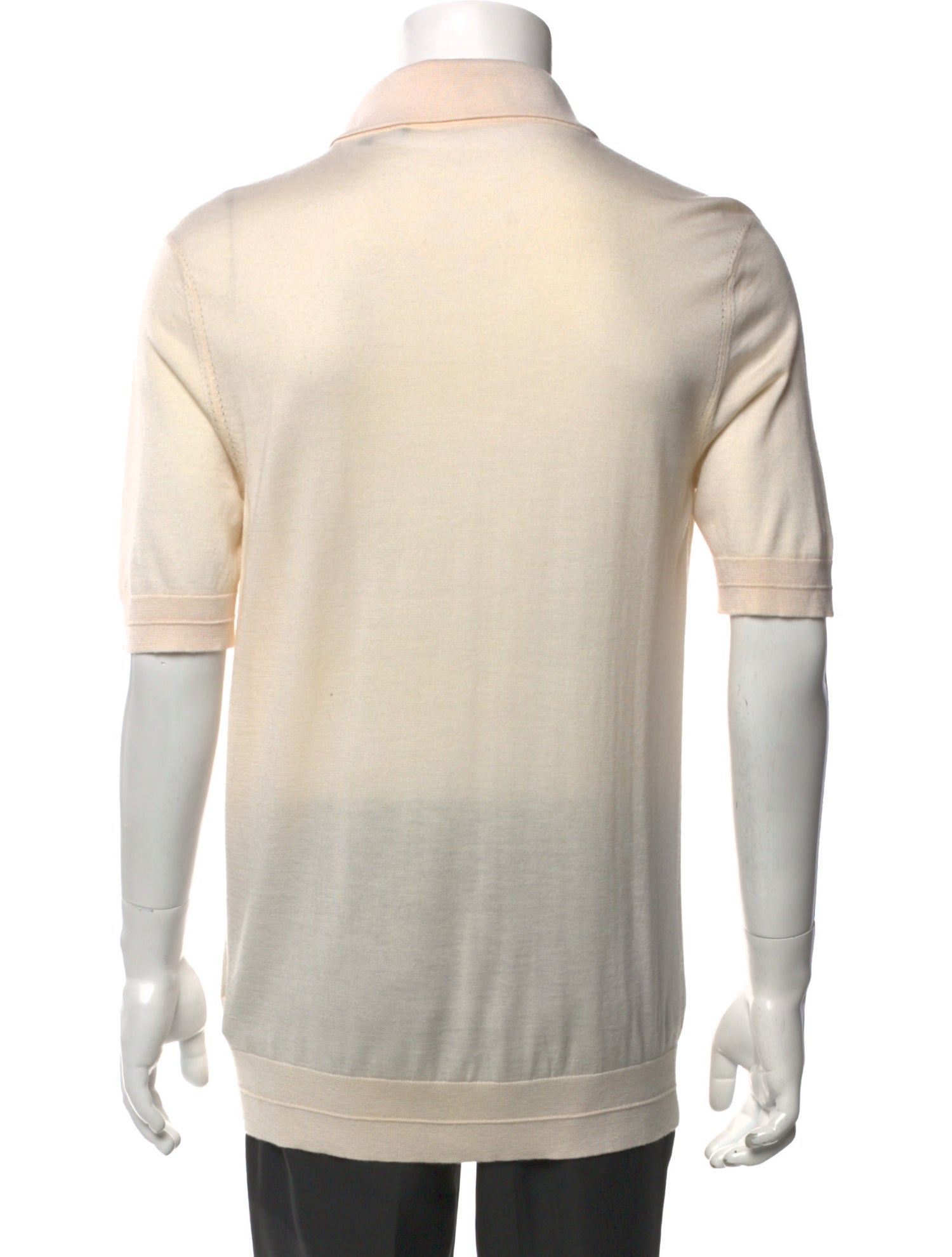 Gucci Interlocking G Logo Cashmere Polo Shirt